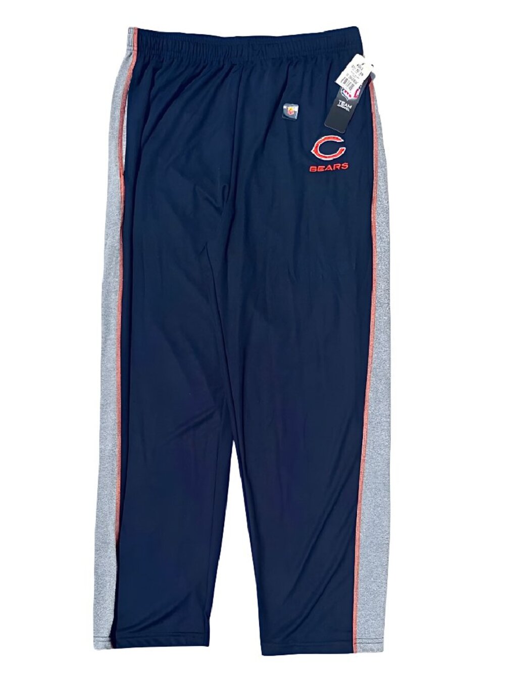 NWT Men's Large Chicago Bears NFL Team Apparel Navy Athletic Track Pants